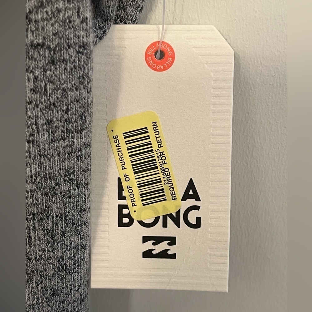 Billabong Women's Top, gray, new! oversized! - Picture 6 of 9